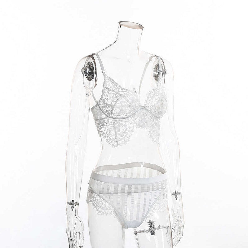 Lace Ultrathin Camis And Panties Sleepwear Set